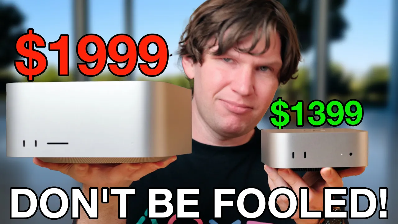 Outline Video M4 Mac mini vs Mac Studio - DON’T BE FOOLED!