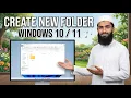 How To Create New Folder In Windows 10 Or 11