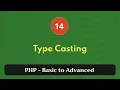 14 Type Casting PHP Tutorial Basic to Advanced PHP 8 2