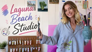 Finding My Art Style: My 600 Sq Ft Laguna Beach Studio Tour