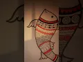 Creative Fish Art Beautiful Doodle Pattern Drawing
