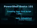 PowerShell 101 Creating Your First Script ps1 Hello Automation