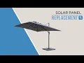 How do I replace the SOLAR PANEL on my LUCE parasol