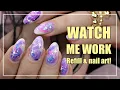 WATCH ME WORK Galaxy nails using Out of This World from Light Elegance Gel Nails