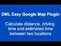 Calculate driving time and route with Google Map