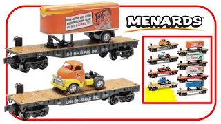 Menards Flatcars With Tractor Trailer Unboxing And Review