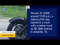 Motorcyclist Injured in Truck Accident on Southeast 26th Street in Amarillo