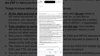 How to login to IHSS EVV mobile app