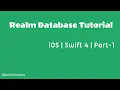 Realm Database Tutorial for Beginners for iOS Swift 4 Part 1