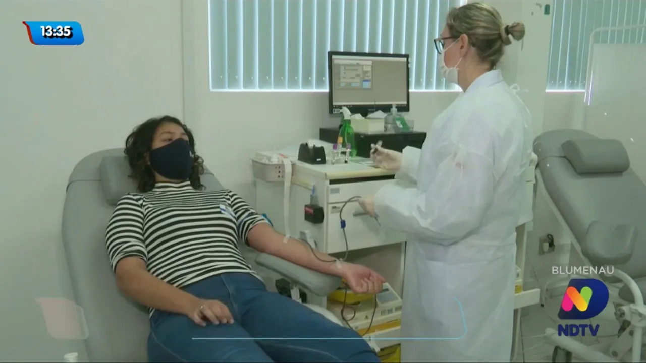 Hemosc de Blumenau faz apelo para que a população doe sangue no inverno