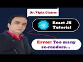 React Tutorial Too many re-renders React limits the number of renders to prevent infinite loop