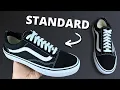 HOW TO LACE VANS OLD SKOOLS STANDARD WAY