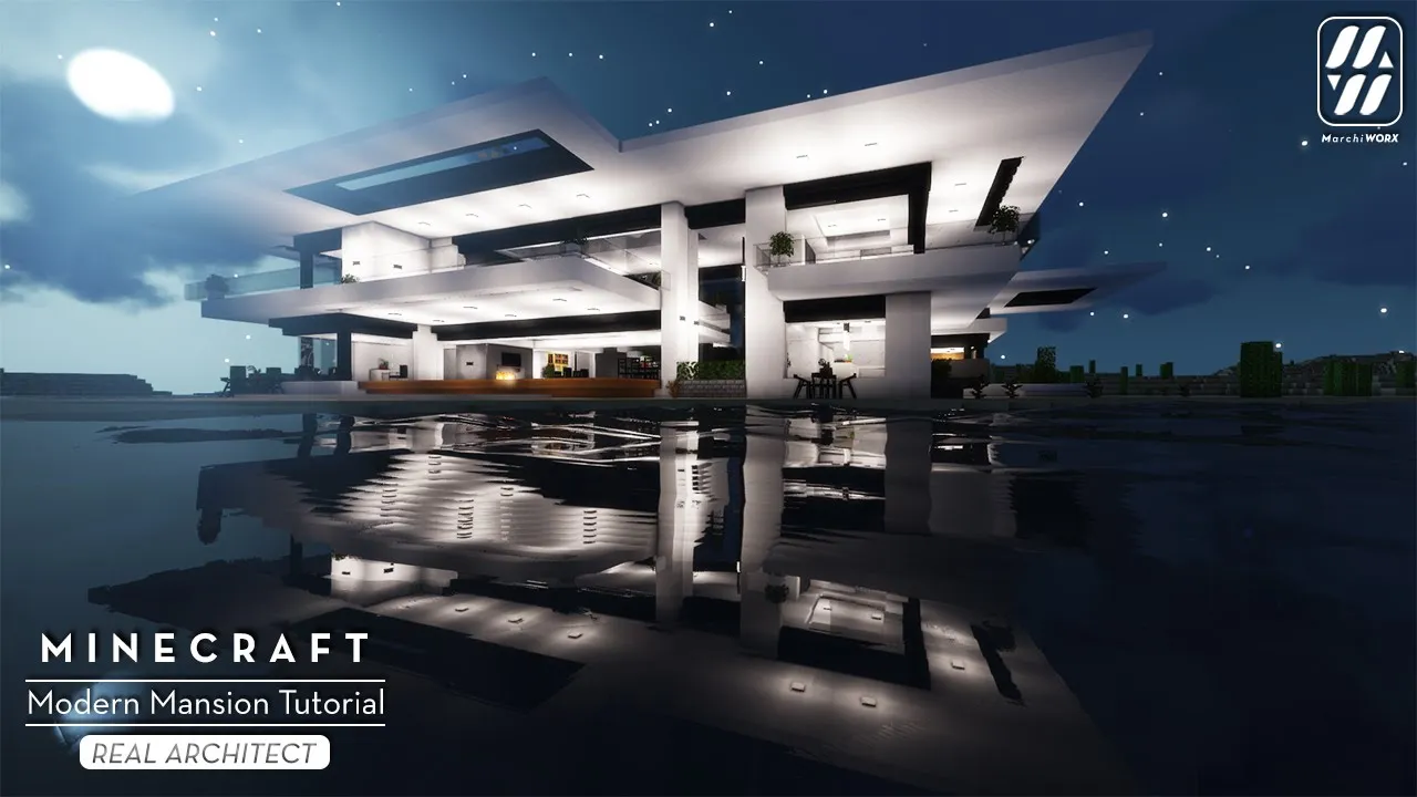 Minecraft: How to Build a Modern Mansion Tutorial