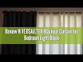 Review H VERSAILTEX Blackout Curtain for Bedroom Light Blocking Curtain Drapes for Living Room Ther