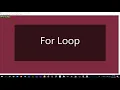 While loop And For Loop Somali iterations