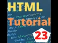 HTML Tutorial for Beginners sup and sub element 23