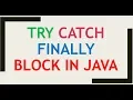 try catch finally block in java