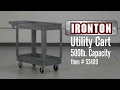 Ironton 500-Lb Utility Cart 40 W x 17 D x 33 H