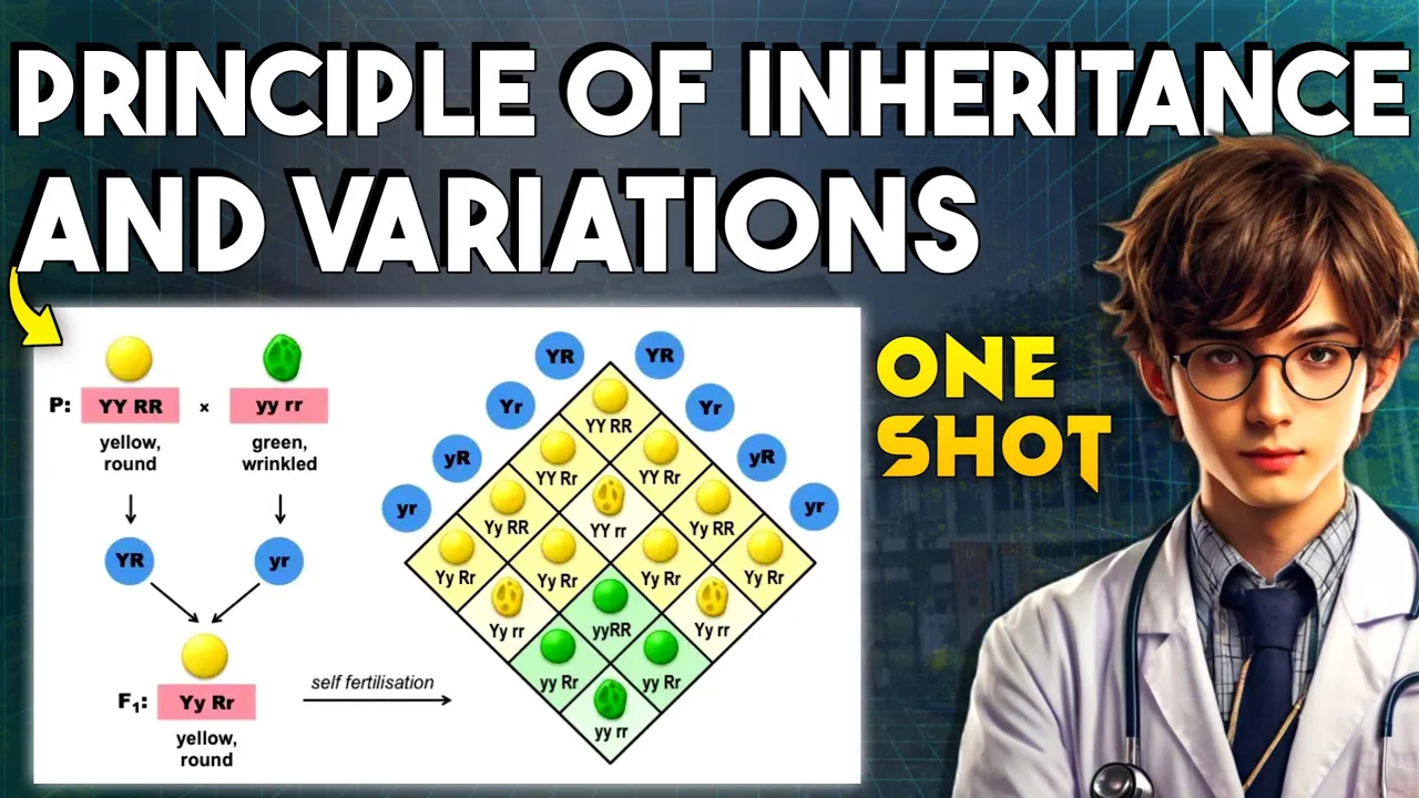 Complete PRINCIPLES OF INHERITANCE AND VARIATIONS One Shot | Genetics One shot NEET 2025