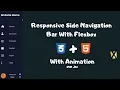 Responsive Side Navigation Bar with ONLY Flexbox HTML CSS NO JS