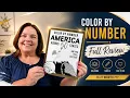America Monochrome Color by Number 50 States Coloring Book A Unique One-Pen Pixel Coloring Adventu