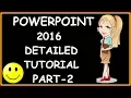 PowerPoint Presentation Tutorial for Beginners Tables Hyperlinks in PowerPoint