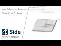Direction pattern Basic 3D Modeling Exercise for Beginners in Creo Creo Tutorial