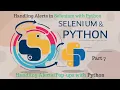 Selenium with Python Tutorial Part 7 How to handle ups in Selenium with Python