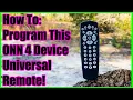 Programming This ONN 4 Device Remote to YOUR Devices