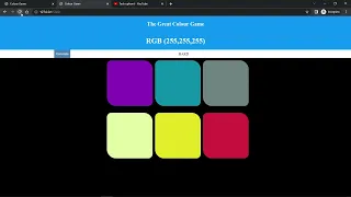 Build A Color Guessing Game With HTML CSS JS