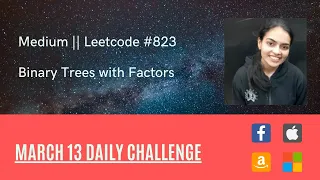 Leetcode 823 Binary Trees With Factors Tree