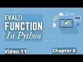Eval Function in Python Python Training in Hindi Python Tutorial for Beginners