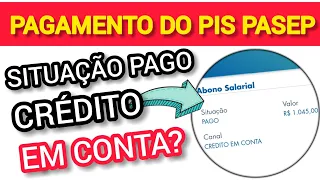 PAGAMENTO DO PIS PASEP PARA QUEM NÃO RECEBEU - PAGO EM CONTA? CAIXA TEM NÃO FUNCIONA?