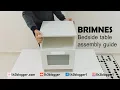 IKEA BRIMNES bedside table assembly guide