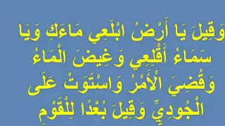 ROQIA ROKIA محمد صديق المنشاوي الرقيه باية و قيل يا ارض ابلعي ماءك 