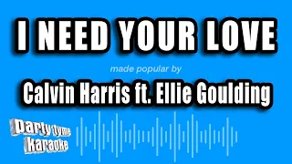 calvin harris ft ellie goulding i need your love karaoke version