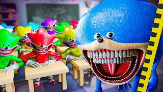 شين سونيك في المدرسة The Sonic Tapes Animation 