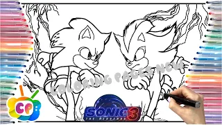 Sonic 3 poster Sonic coloring pages new Sonic the Hedgehog 3