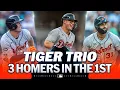 The Detroit Tigers hit THREE home runs in the 1st inning against the Yankees All with 2 outs