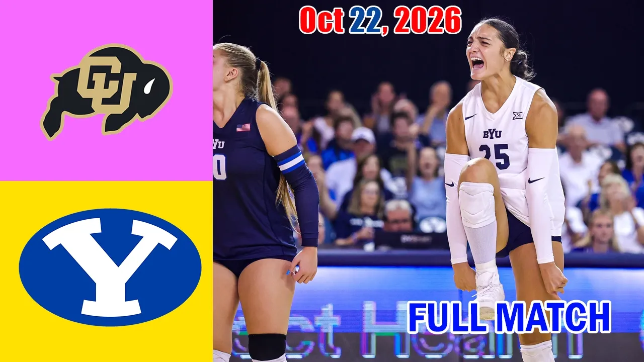 BYU vs Colorado FULL MATCH Oct 22, 2026 | NCAA Women's Volleyball