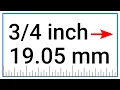Convertir de pouce en millimetres