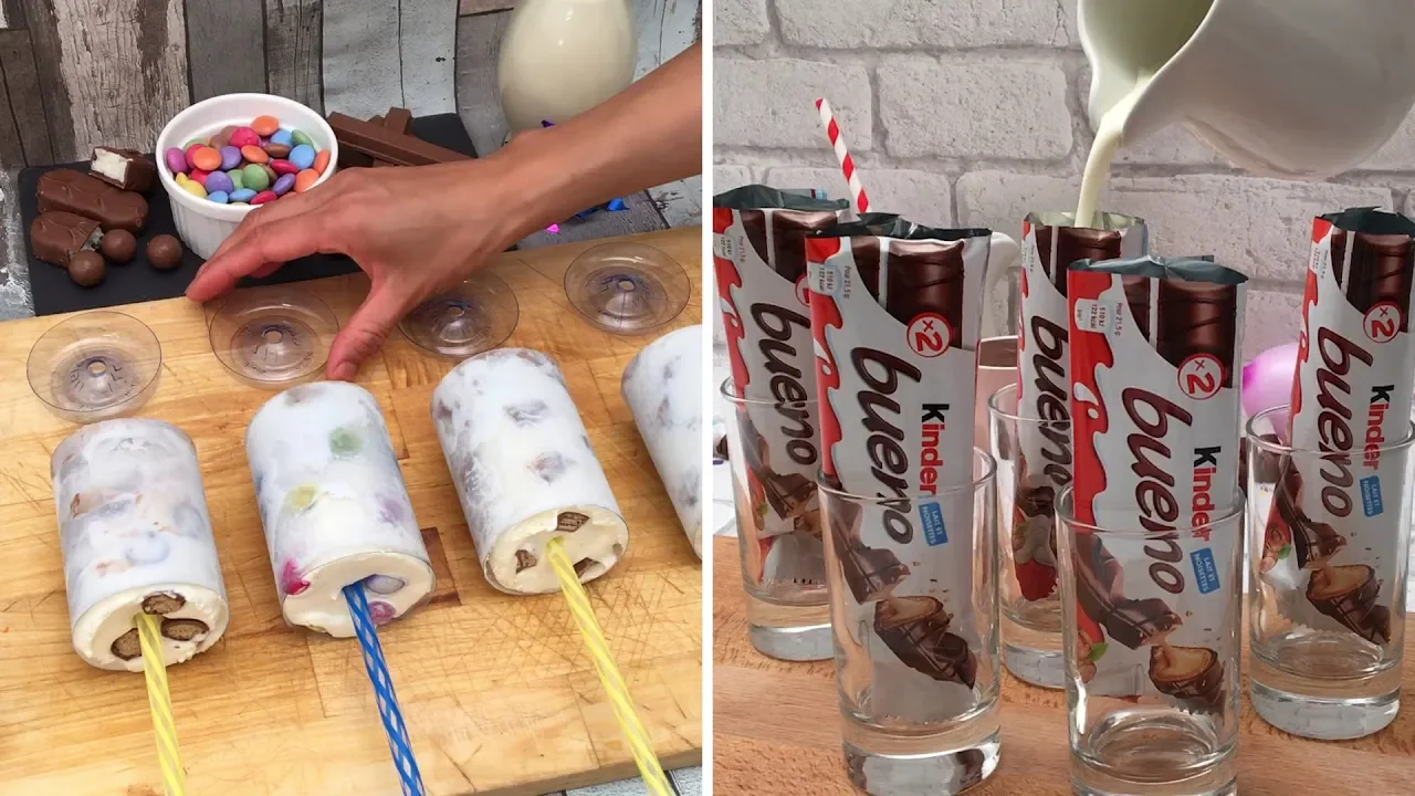 Kinder Bueno Eis OHNE Eismaschine | Eiscreme selbermachen. 