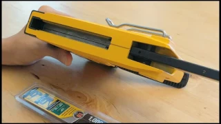 How to Load Brads in a Dewalt DWHTTR350 Heavy-Duty Staple Gun Stapler Brad Nailer