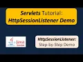 Servlets Tutorial HttpSessionListener Demo Servlets