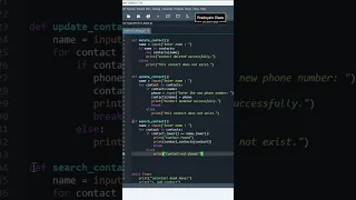 CONTACT BOOK in Python - Python Project