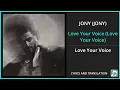 Download Lagu JONY - Love Your Voice Lyrics English Translation - Russian and English