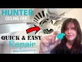 Replace a Hunter Ceiling Fan Pull Chain Switch Broken Fix