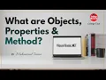What are objects properties and methods Visual Basic NET in Urdu College Tube