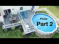 How To Build a 12x12 Two Level Pool Deck with Trex part 2