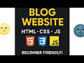 Build a Responsive Blog Website Using HTML and CSS Complete Tutorial for Beginners